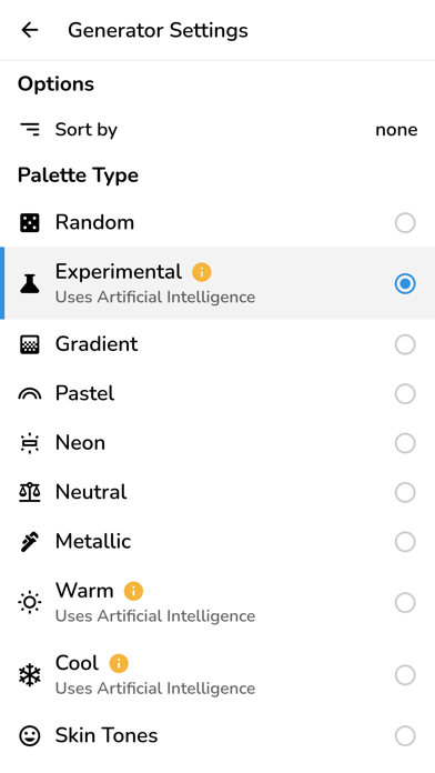 Pigments - Color Palettes screenshot n.5