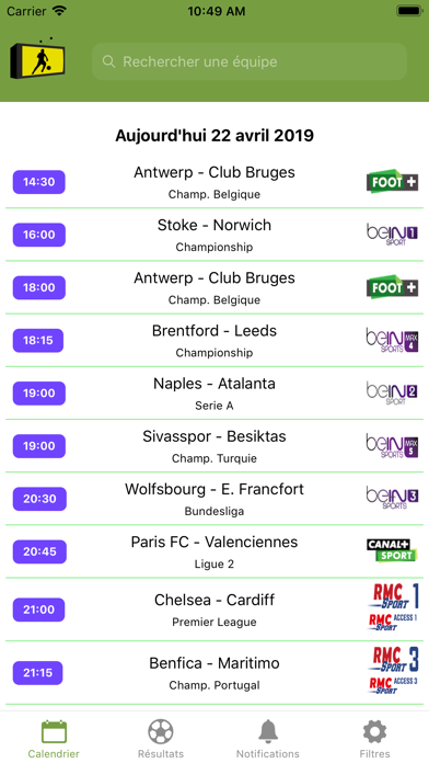 FootToWatch screenshot n.1