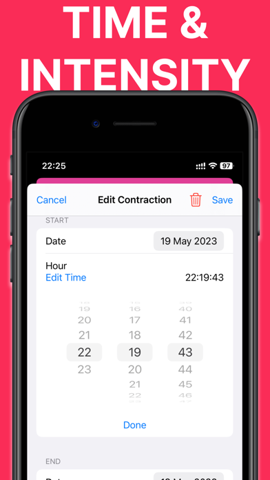 Contraction Timer Counter, 9m screenshot n.3