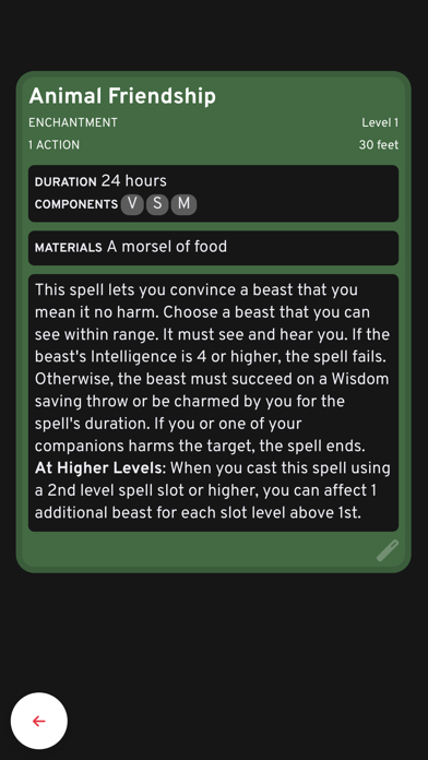 D&D Spellcards 5e screenshot n.8