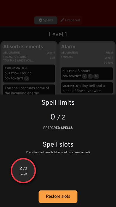D&D Spellcards 5e screenshot n.2