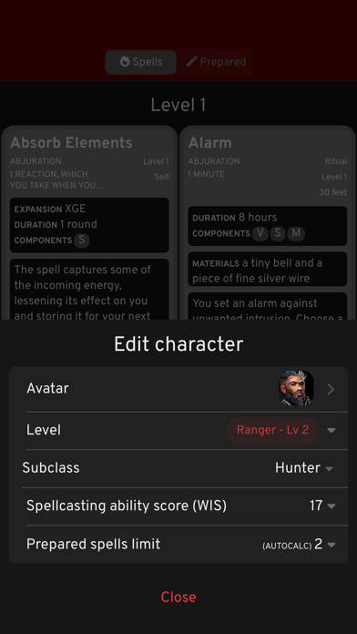 D&D Spellcards 5e screenshot n.3