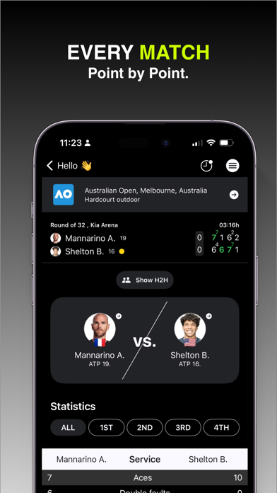 ScoreGO - Tennis Live Scores screenshot n.5