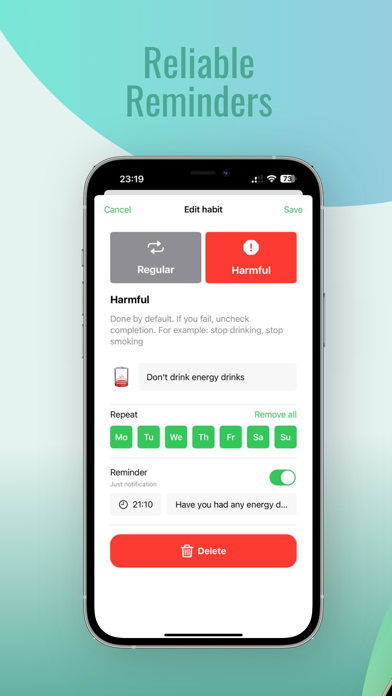 HabTrack -  Habit tracker screenshot n.3