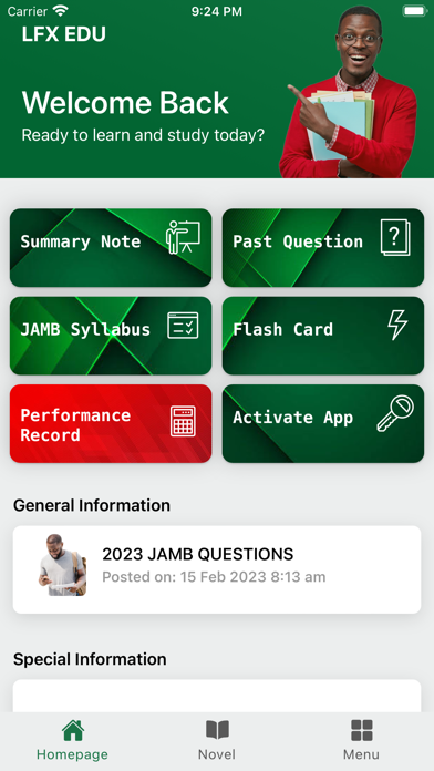 JAMB CBT PRACTICE 2024 - LFX screenshot n.1