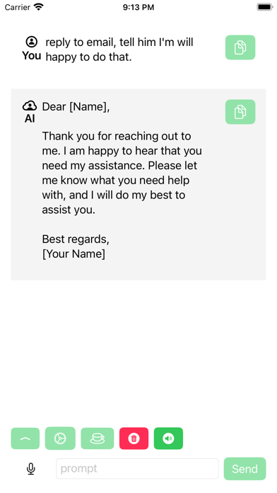 VoiceAI Chat screenshot n.2