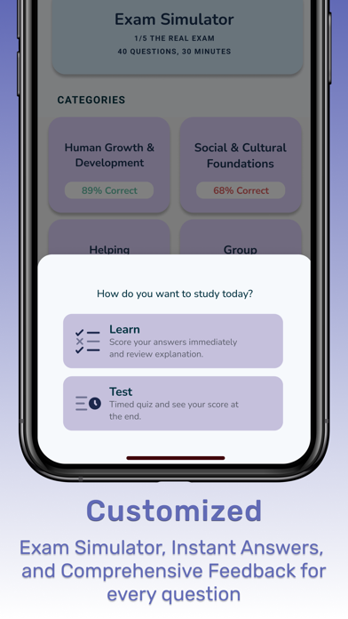 NCE Exam Prep 2024 | EZPrep screenshot n.5