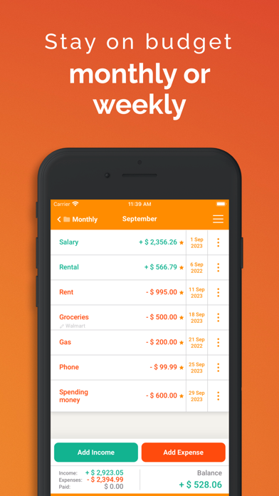 Fudget: Monthly Budget Planner screenshot n.3