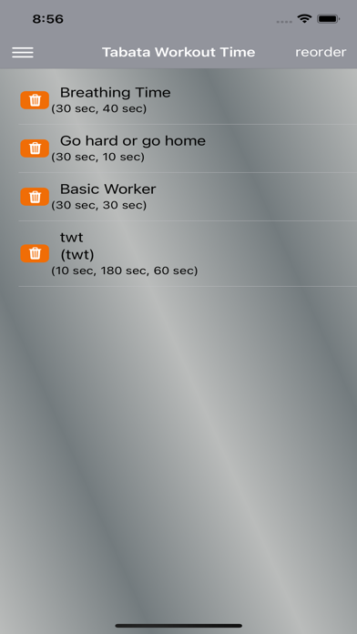 Tabata Workout Timer (TWT) screenshot n.4