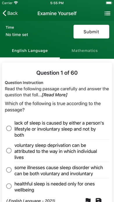 JAMB CBT PRACTICE 2024 - LFX screenshot n.4