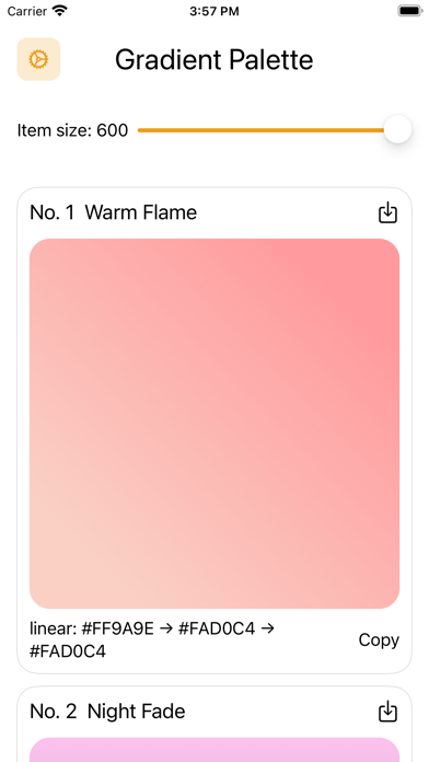 Gradient Palette screenshot n.1