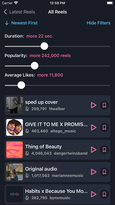 ReTrend: Reels Trending Sounds screenshot n.3