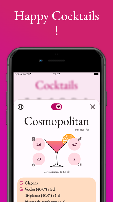 Happy Cocktails screenshot n.1