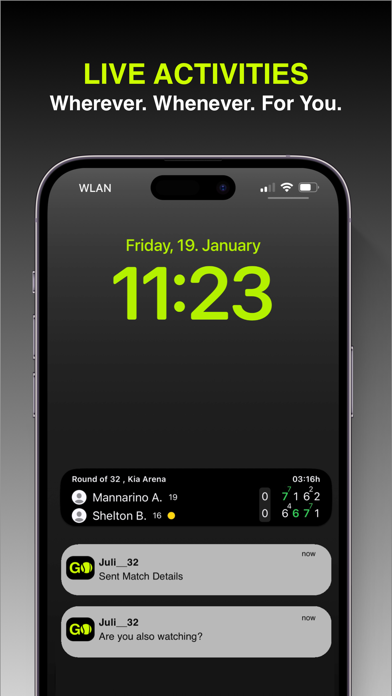 ScoreGO - Tennis Live Scores screenshot n.1