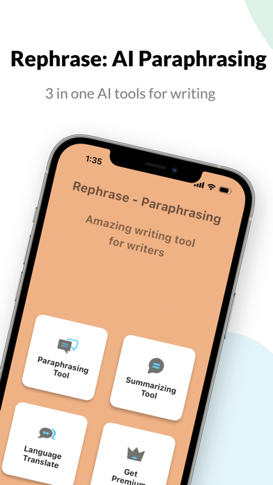 Rephrase: AI Paraphrasing Tool screenshot n.1