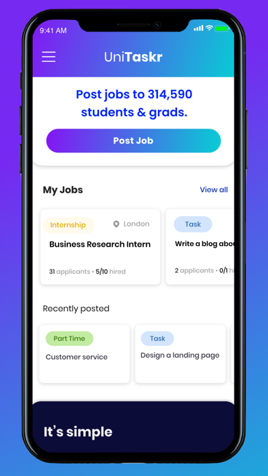 UniTaskr screenshot n.2