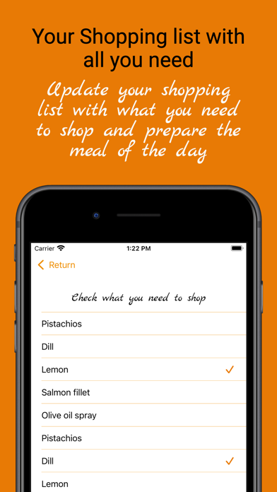 PushEat! Kosher Meal Planner screenshot n.5