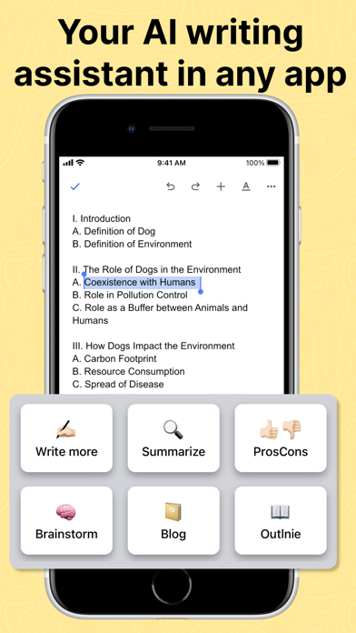 AI Writer Keyboard - WriteMage screenshot n.1