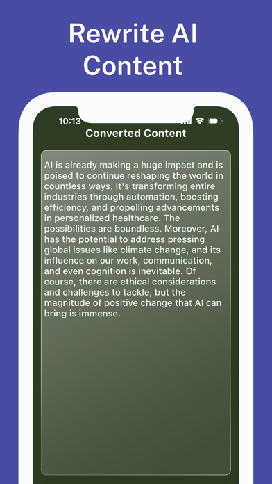 ZeroAI AI detector & rewriter screenshot n.5