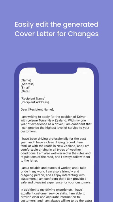 Europass Cover Letter Maker AI screenshot n.3