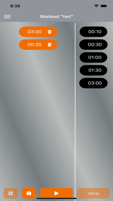 Tabata Workout Timer (TWT) screenshot n.1
